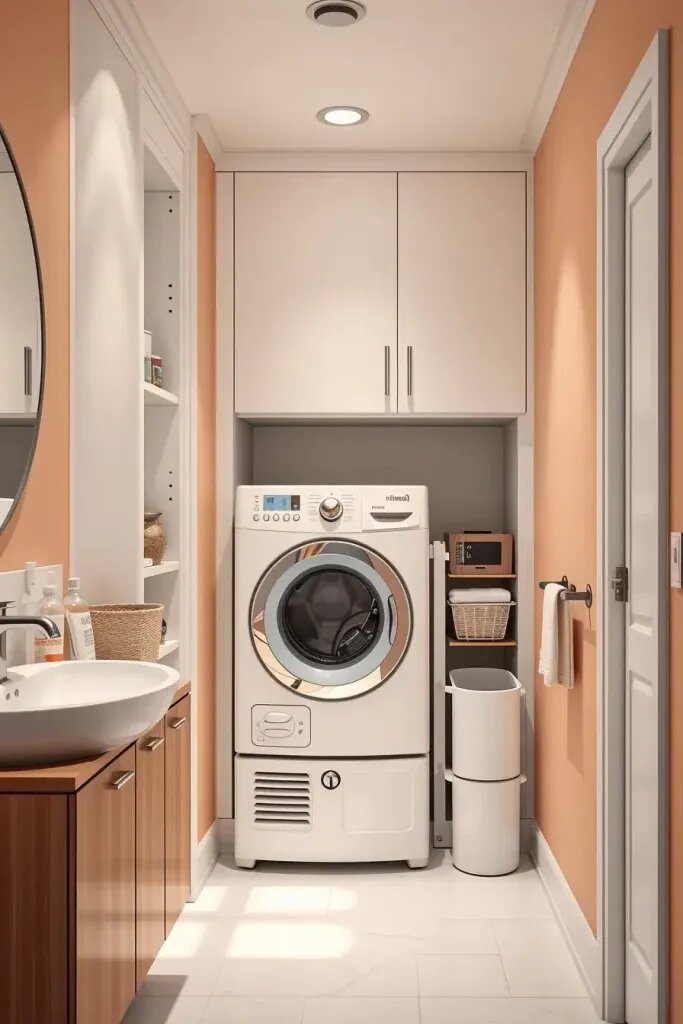 Clever Hidden Laundry Solutions For Small Bathrooms