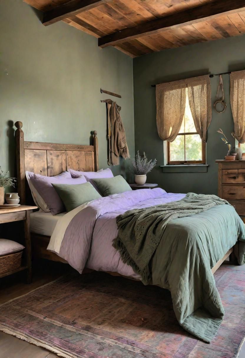 3. Sage Green Farmhouse Bedroom Ideas - photo 3
