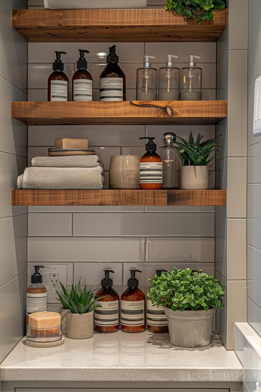 5. Floating Corner Shelves
