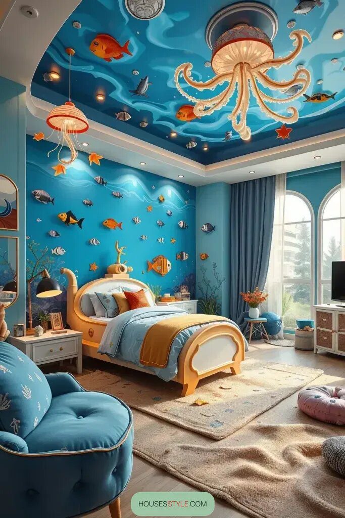 Underwater-Themed Kids' Room Designs