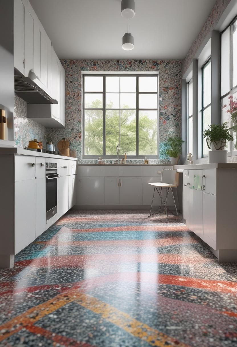 37. Trendy Colorful Terrazzo Flooring - photo 3