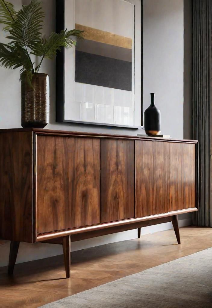 5. Sliding Door Walnut Sideboard