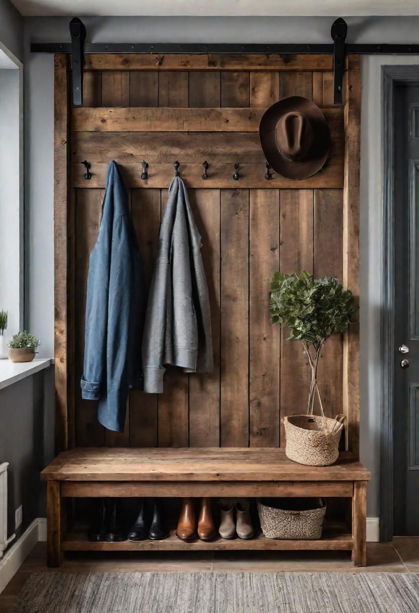 7. Rustic Coat Rack Inspiration - photo 2