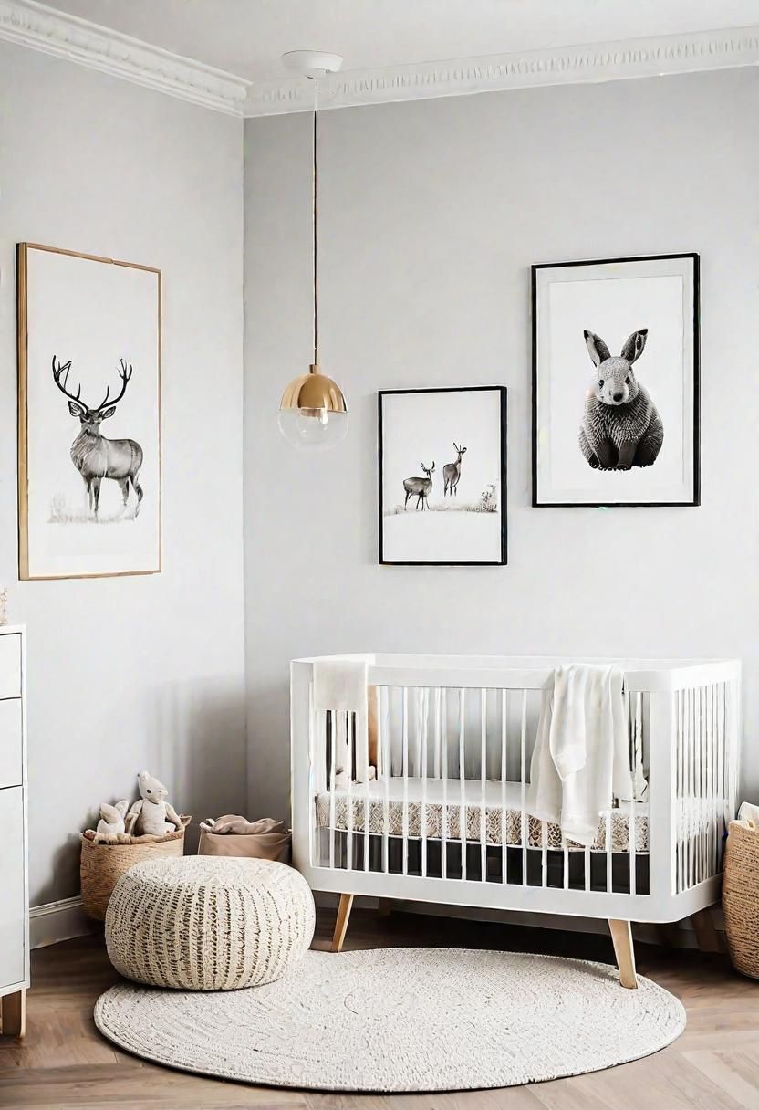27. Wall Decal Ideas for Minimalist Nurseries