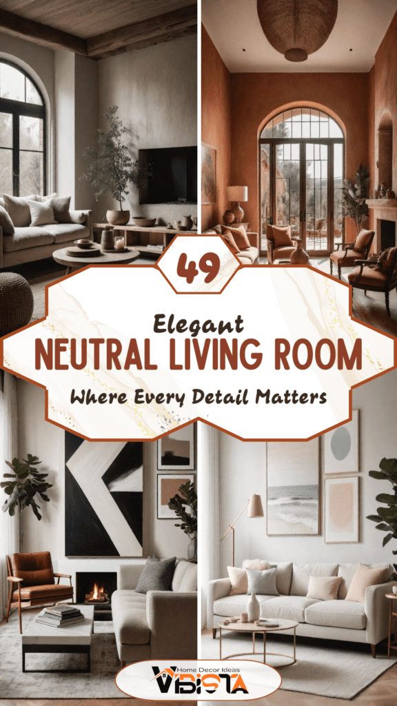 49 Neutral Living Room Ideas: Serenity and Style in Every Detail