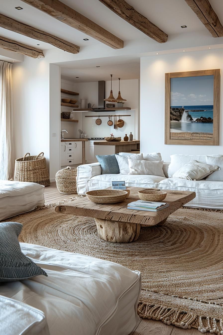 2. Coastal Chic: Natural Materials Integration