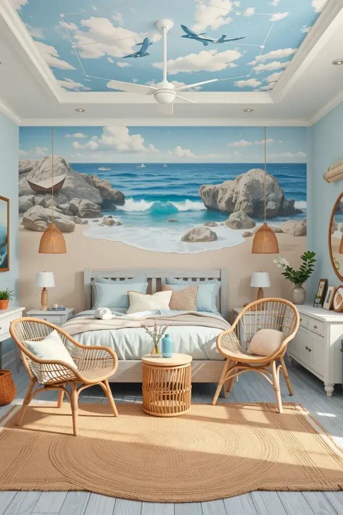 Ocean-Inspired Murals for a Coastal Feel