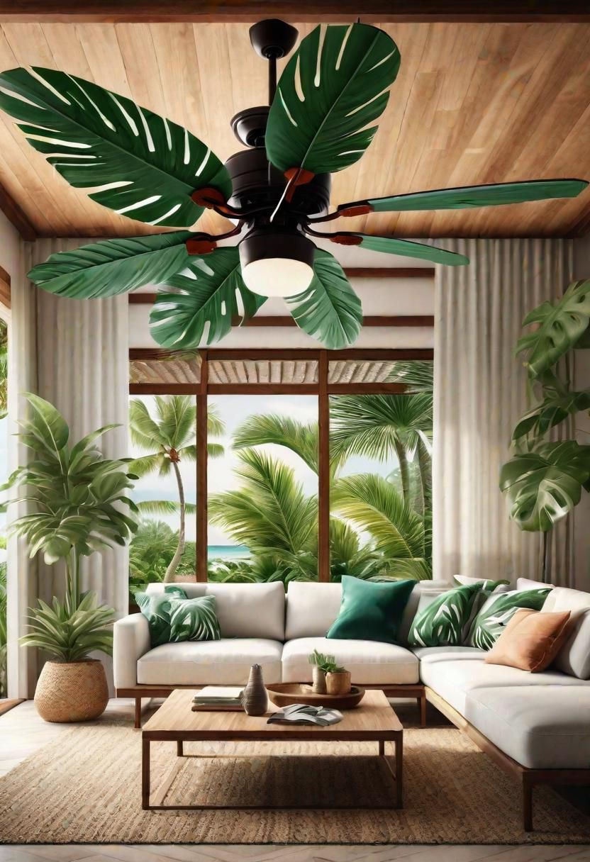 40. Tropical Chic Living Room