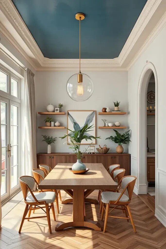 Bold Ceiling Colors That Draw the Eye Up