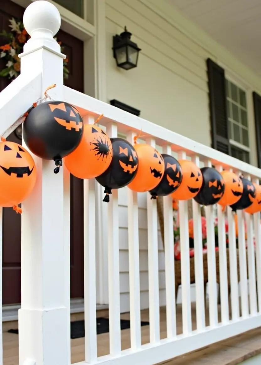 4. Festive Pumpkin Balloon Garlands - photo 2