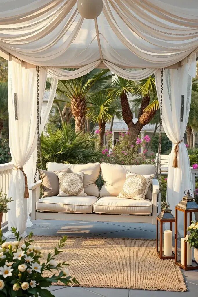 Canopy Swings for Airy, Fabric-Draped Lounging - photo 2