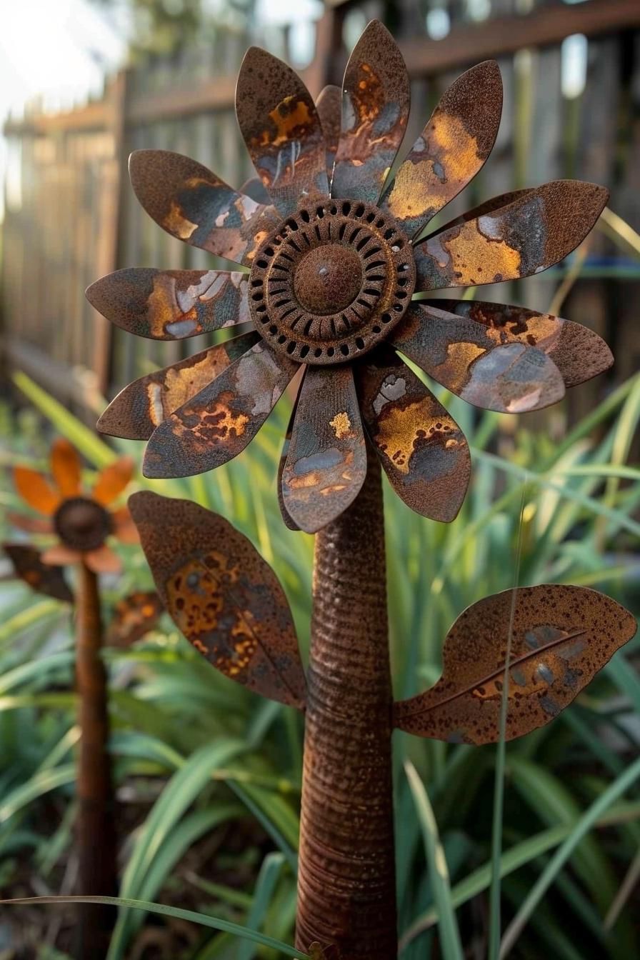6. Floral Metal Sculpture Ideas - photo 2