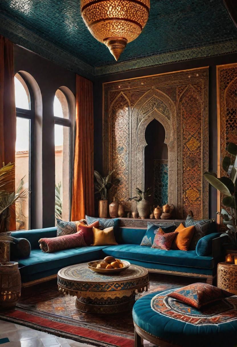 48. Moroccan-Inspired Living Room Ideas