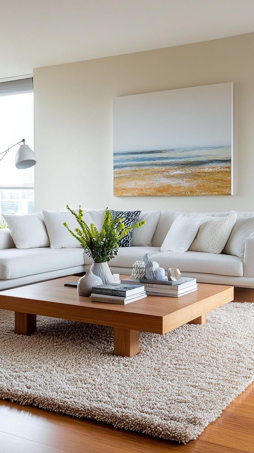 7. Oversized Abstract Art in Natural Tones - photo 3