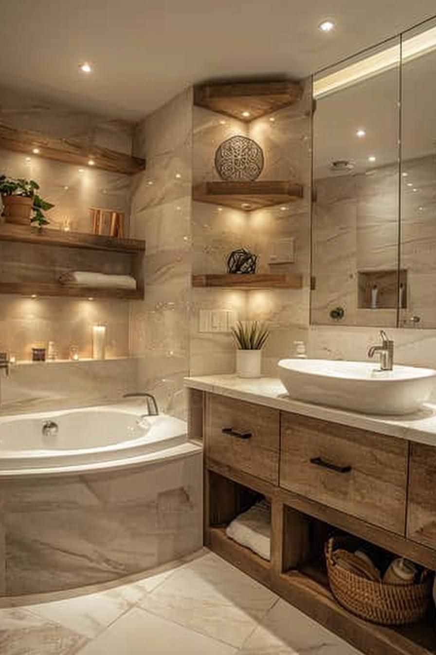 13. Smart Corner Shelf Designs