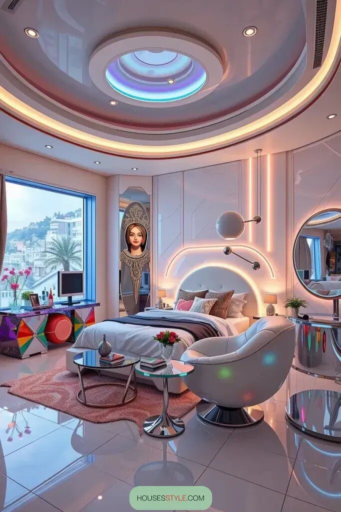 Step back in time with a futuristic twist: Vintage-inspired bedroom designs - photo 2