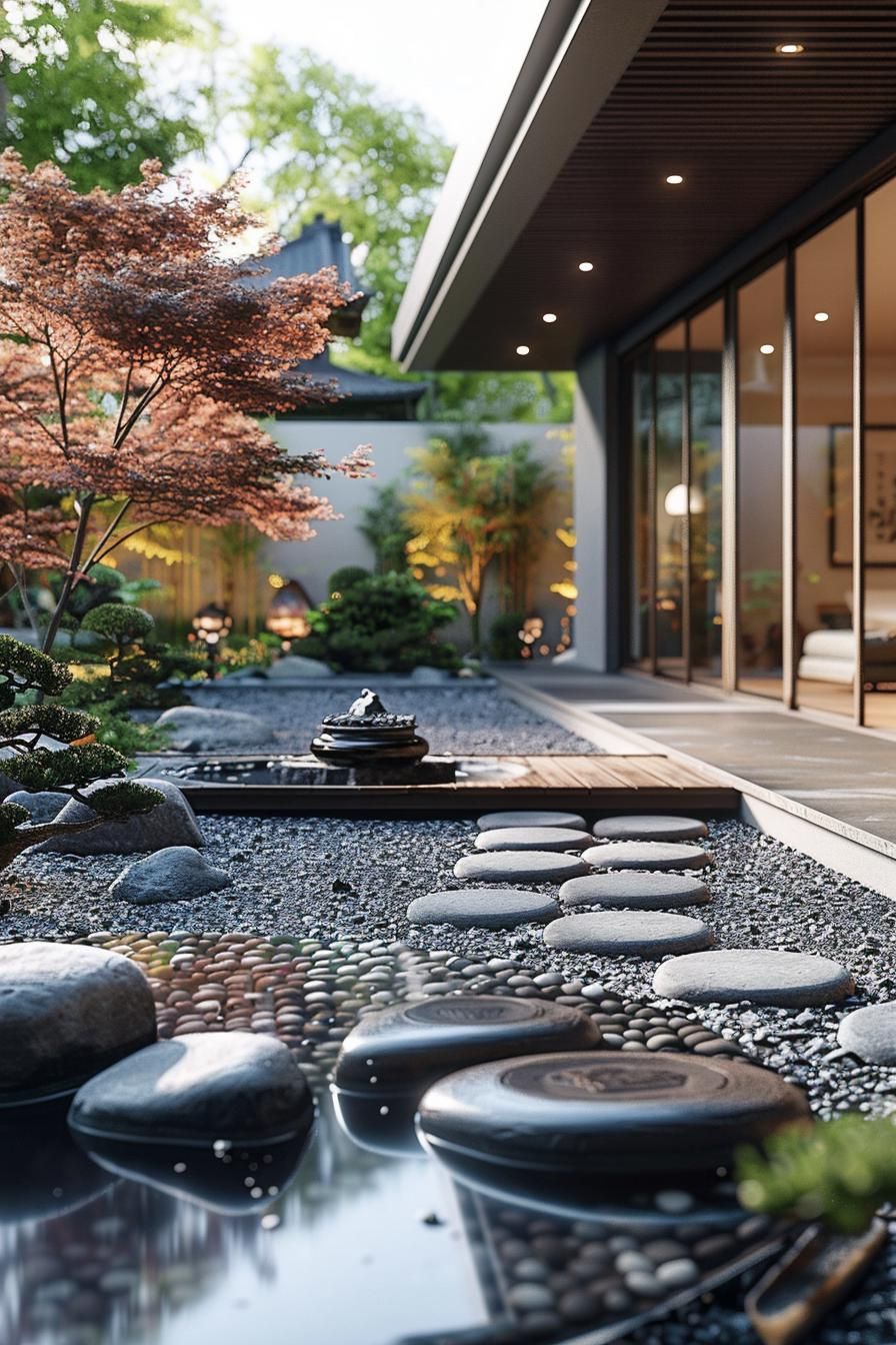 2. Zen Bamboo Patio Retreat