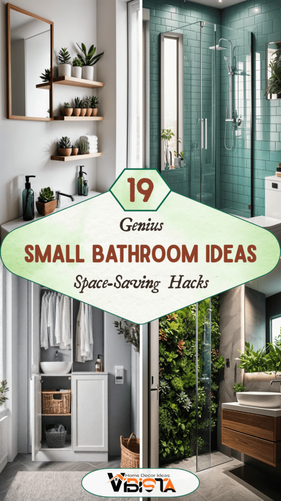 19 Genius Small Bathroom Ideas: Space-Saving Hacks