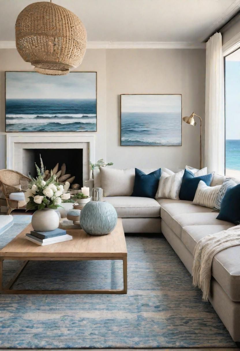 43. Ocean-Inspired Sandy Beige Decor