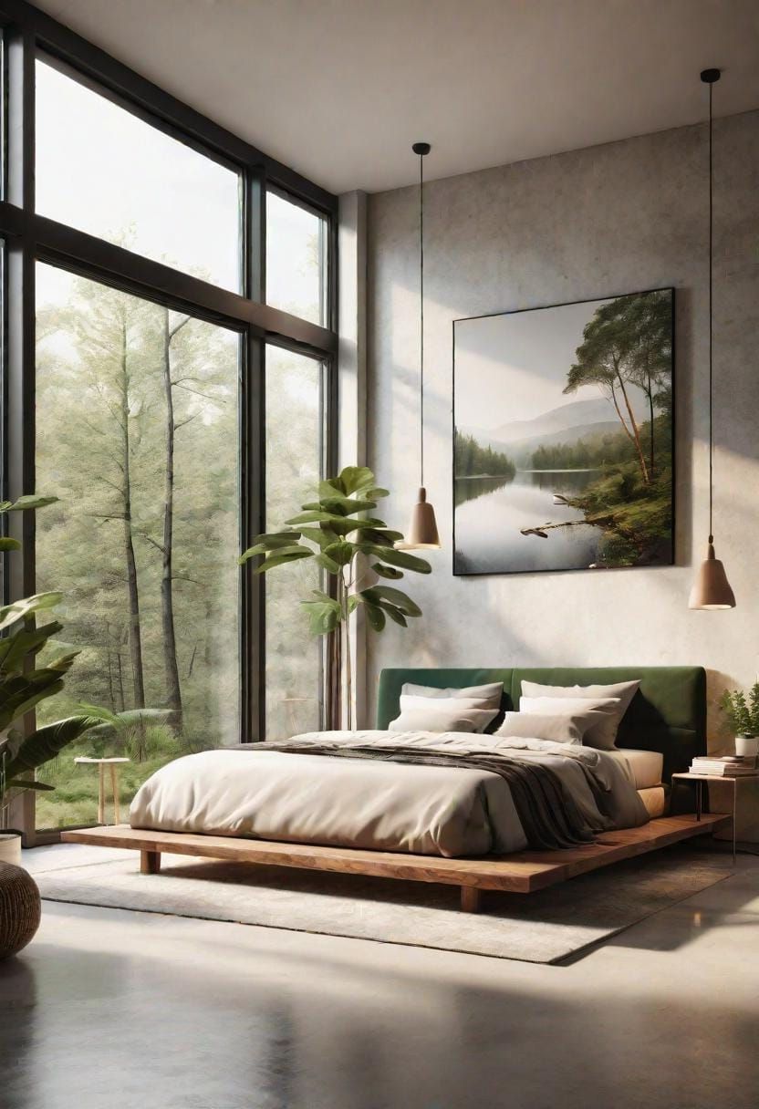 20. Nature-Inspired Bedroom Retreat