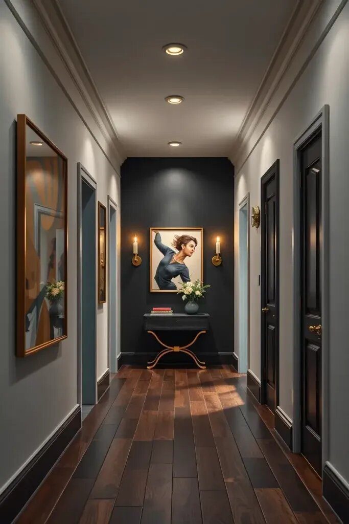 Accent Wall Ideas for Narrow Hallways