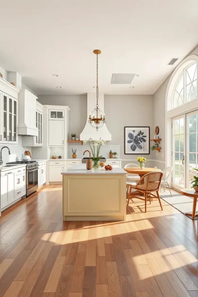 Open-Plan Kitchens Styled With Butter Yellow Elements