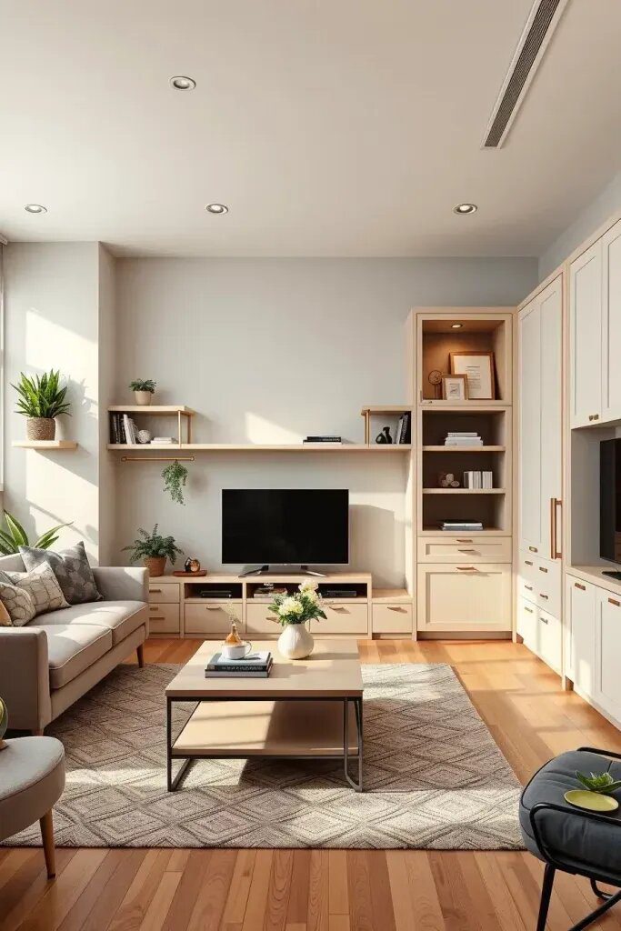 Smart Storage Solutions for a Modern, Uncluttered Living Room - photo 2