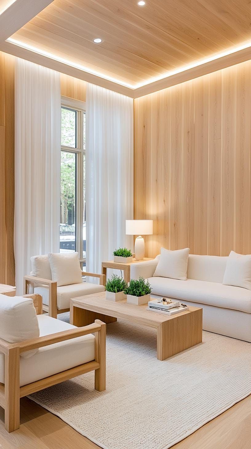 12. Minimalist Table and Floor Lamp Lighting