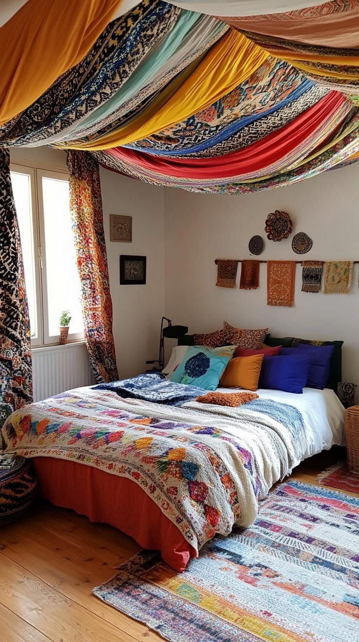 13. Draping Scarves Over Boho Lamps - photo 3