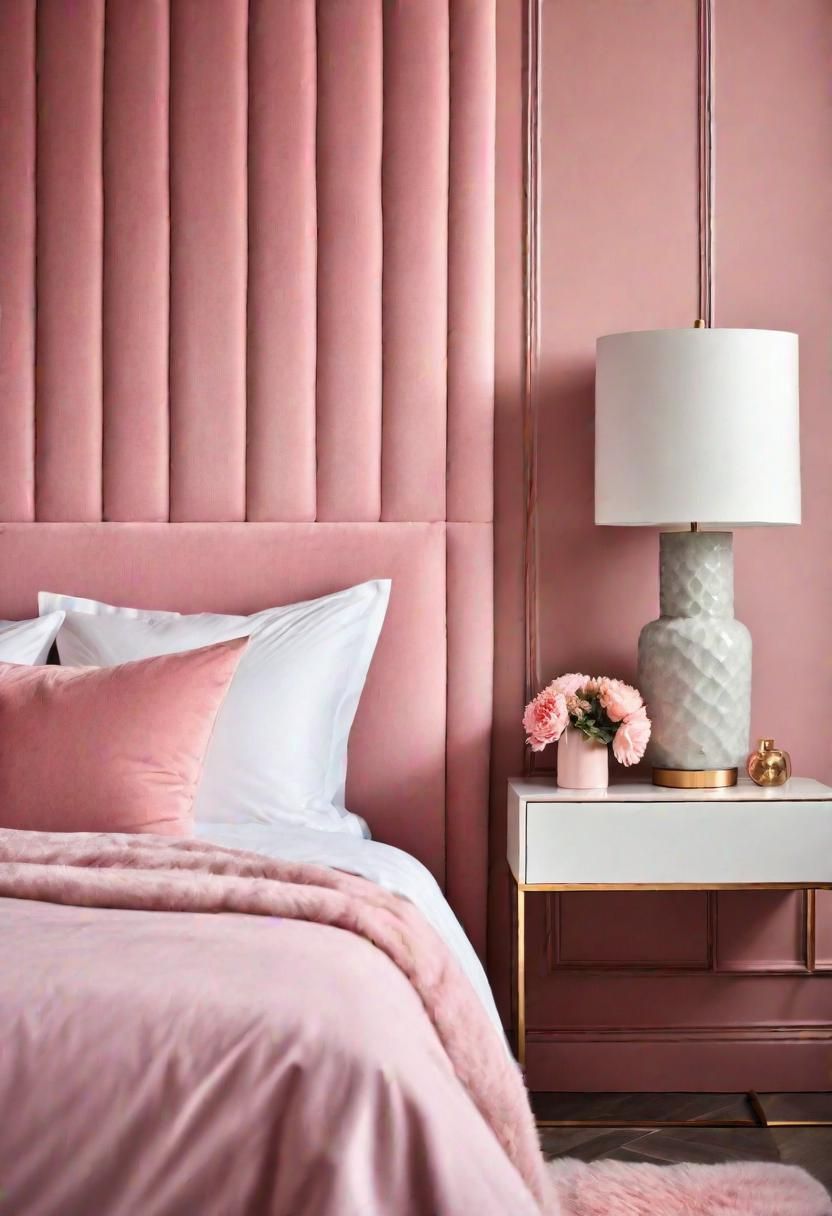 36. Upholstered Pink Headboard Ideas