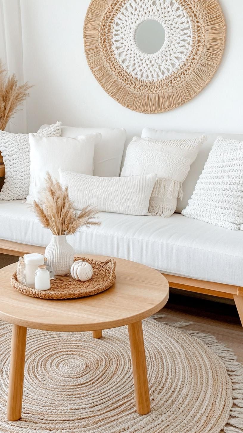10. Winter-white macrame wall hangings - photo 2