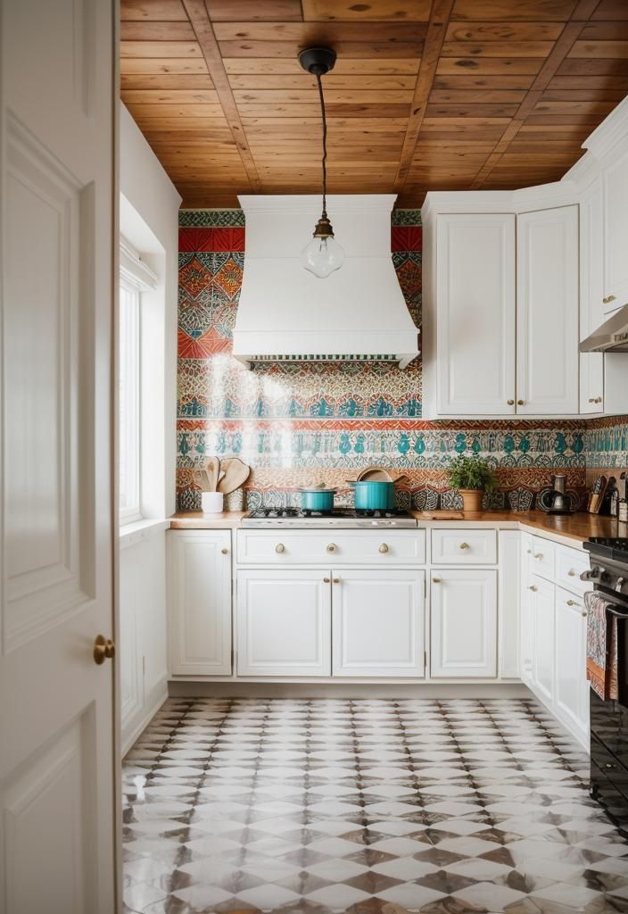 25. Boho-Chic White Cabinet Ideas