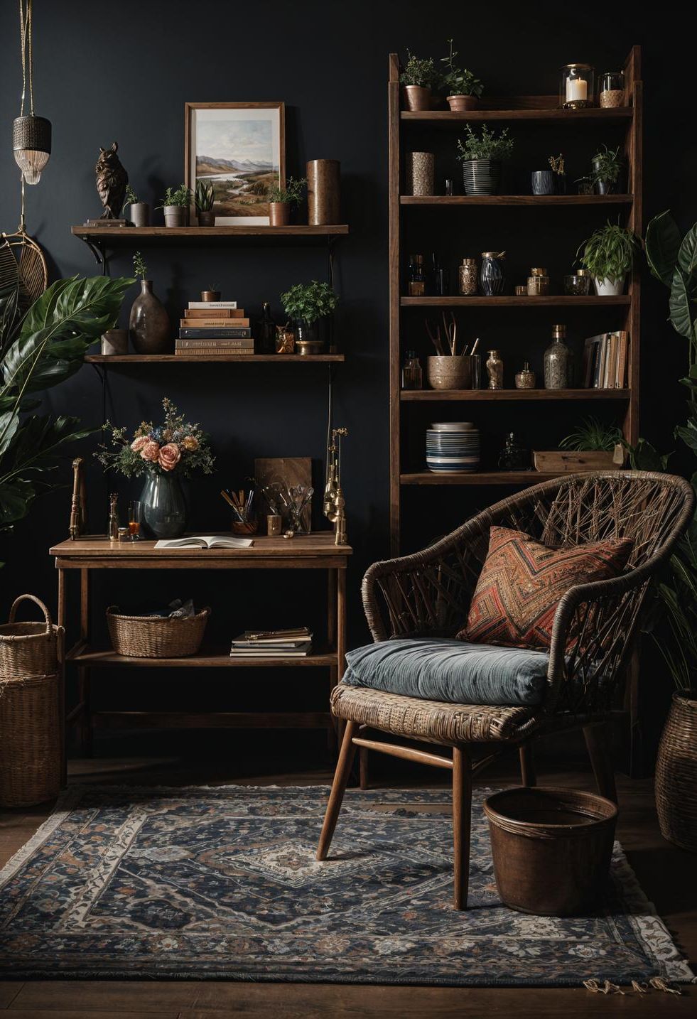 26. Boho Craft Corner Ideas