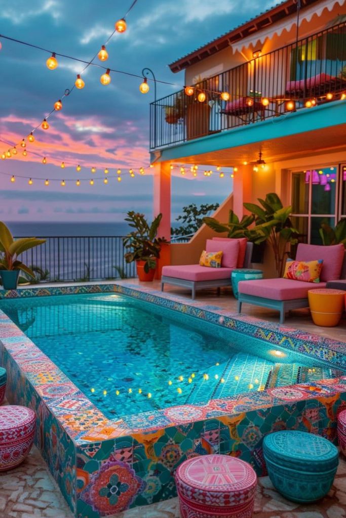 6. Retro Poolside Patio Ideas - photo 3