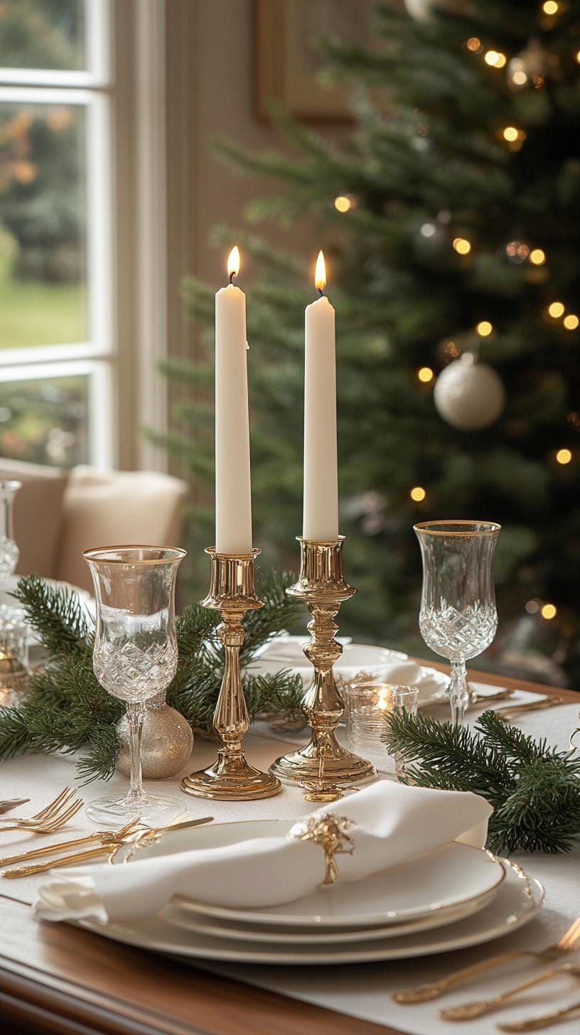4. White & Gold Vintage Table Decor - photo 3