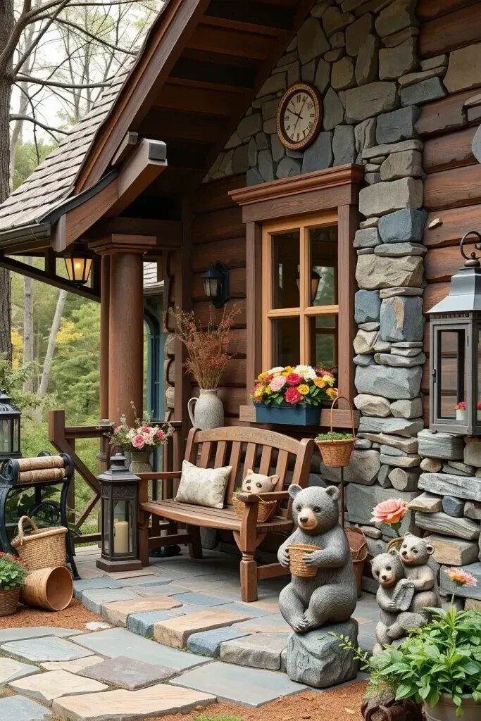 Baby Bear Duo Holding Flower Pots - photo 2