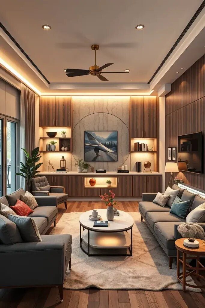 Furniture With Built-In Shine And Light