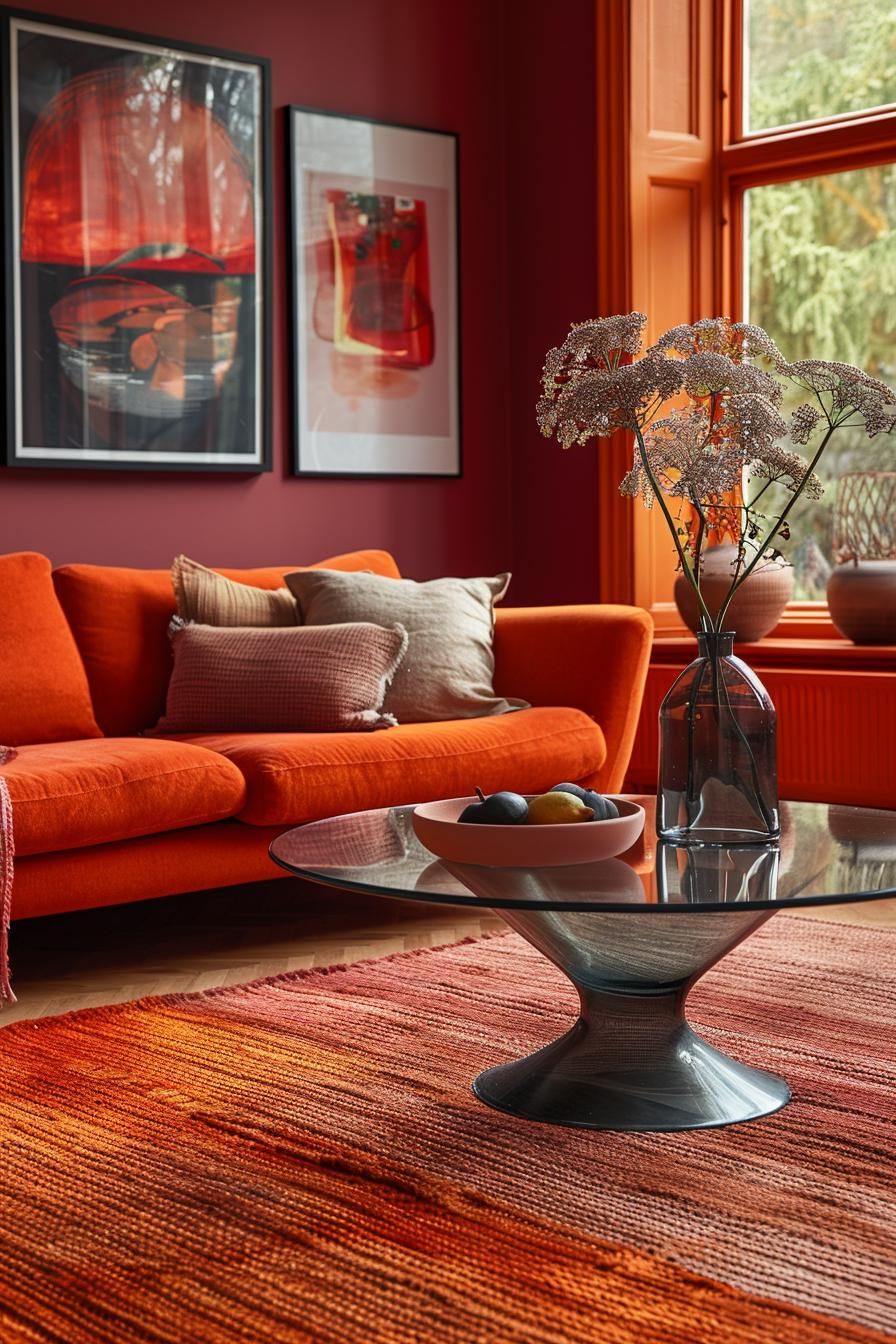 11. Sleek Retro Living Room Layout