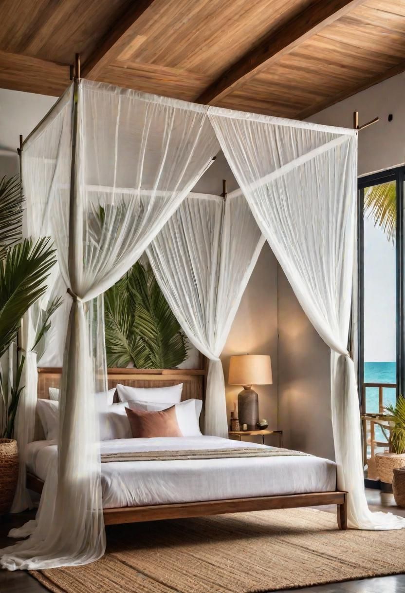 39. Tropical Mosquito Net Ideas for Bedrooms