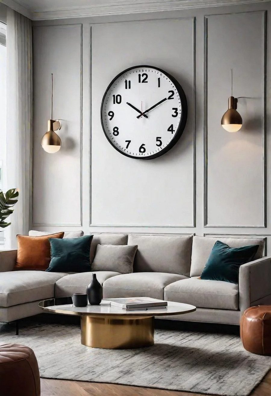 13. Oversized Clock as Wall Art