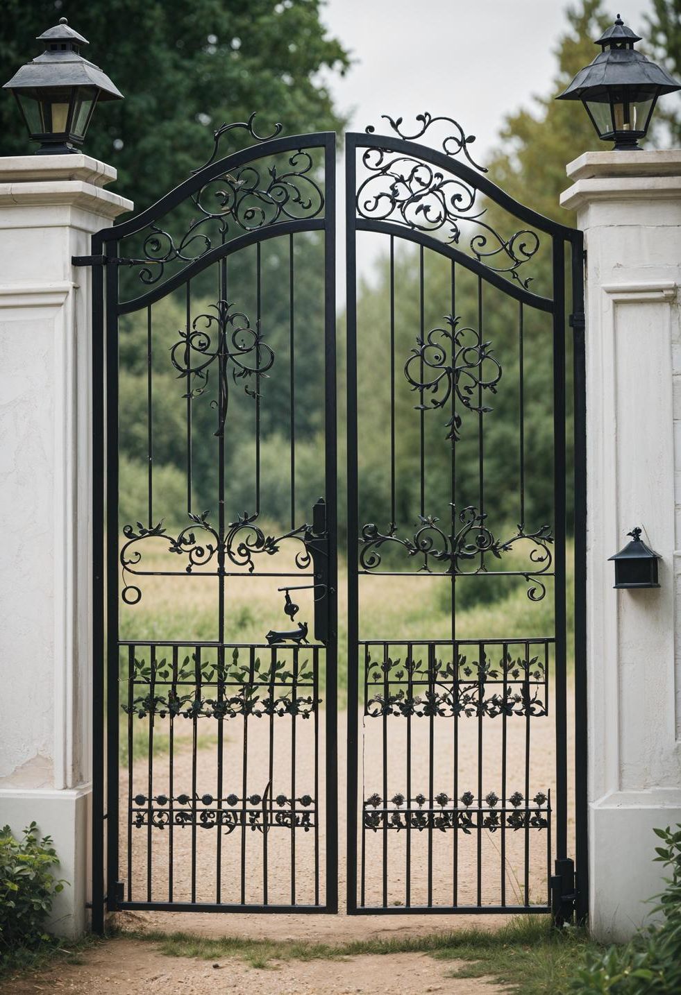 1. Vintage Farmhouse Gate Design