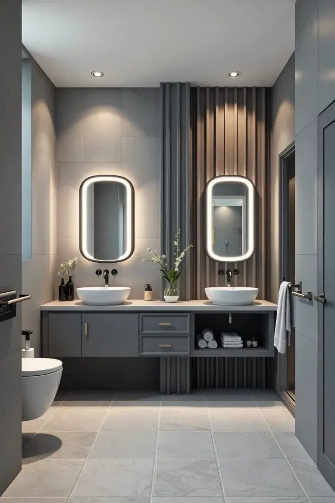 Hidden Storage Built Into Wall Panels