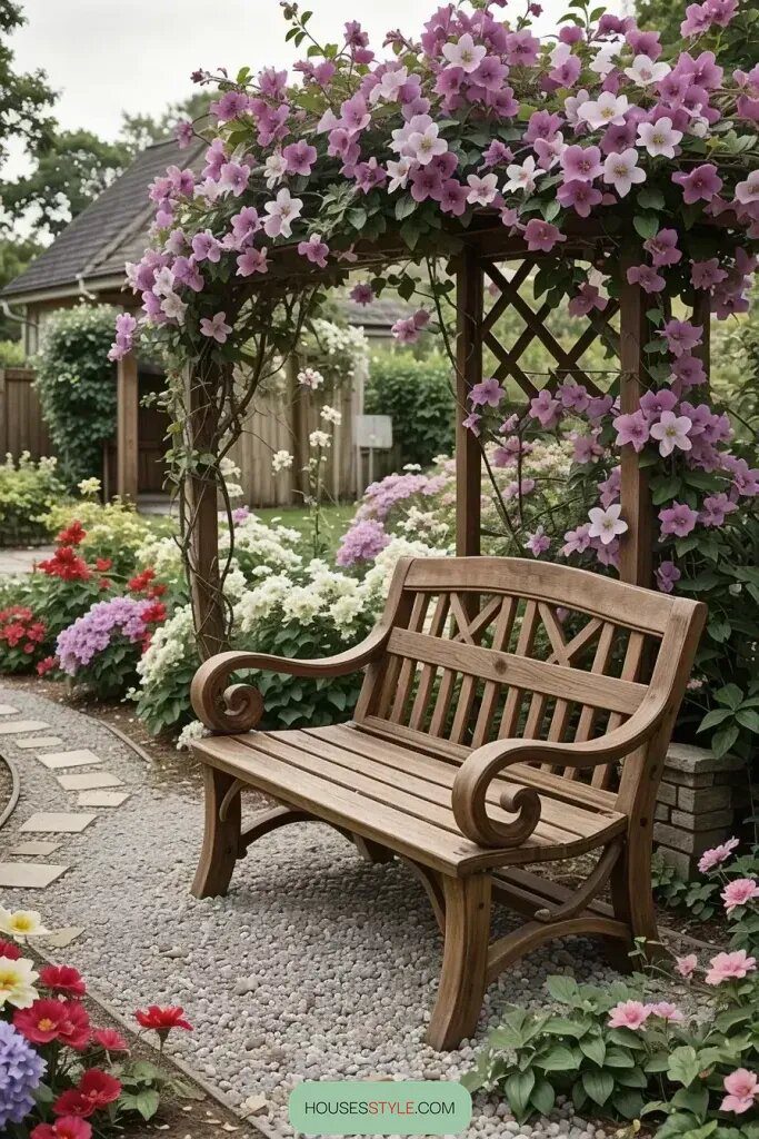 Pairing Flowers with Garden Seating and Arbors - photo 2
