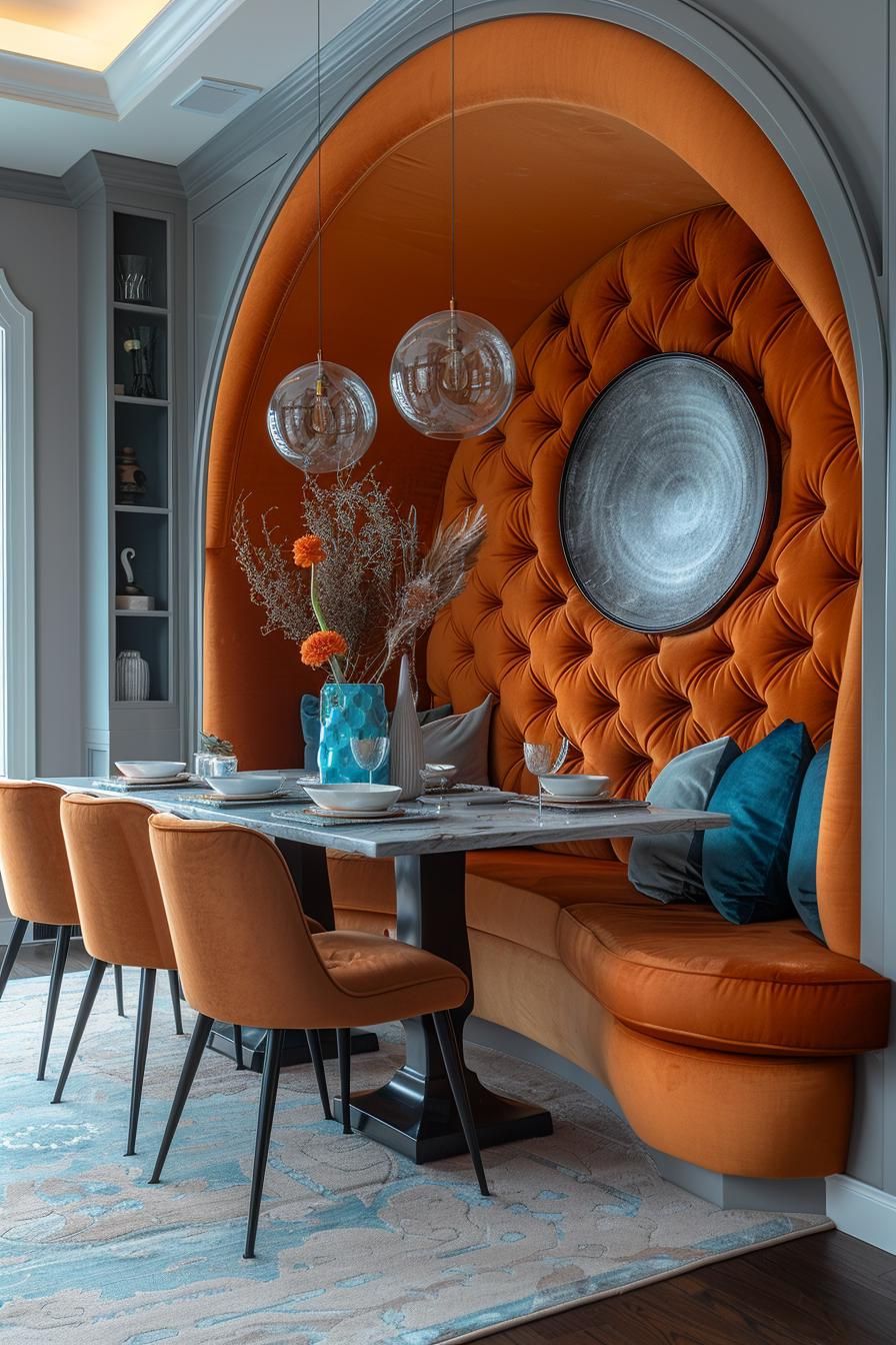 6. Modern Dining Booth Layout Ideas - photo 4