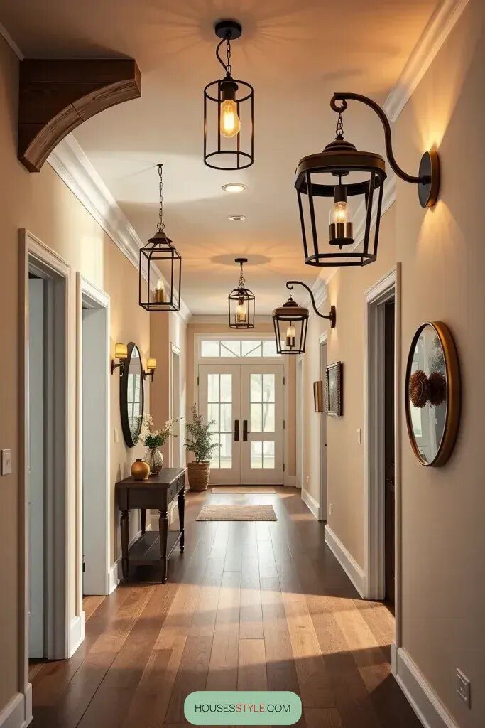 Warm Lighting for a Welcoming Entryway