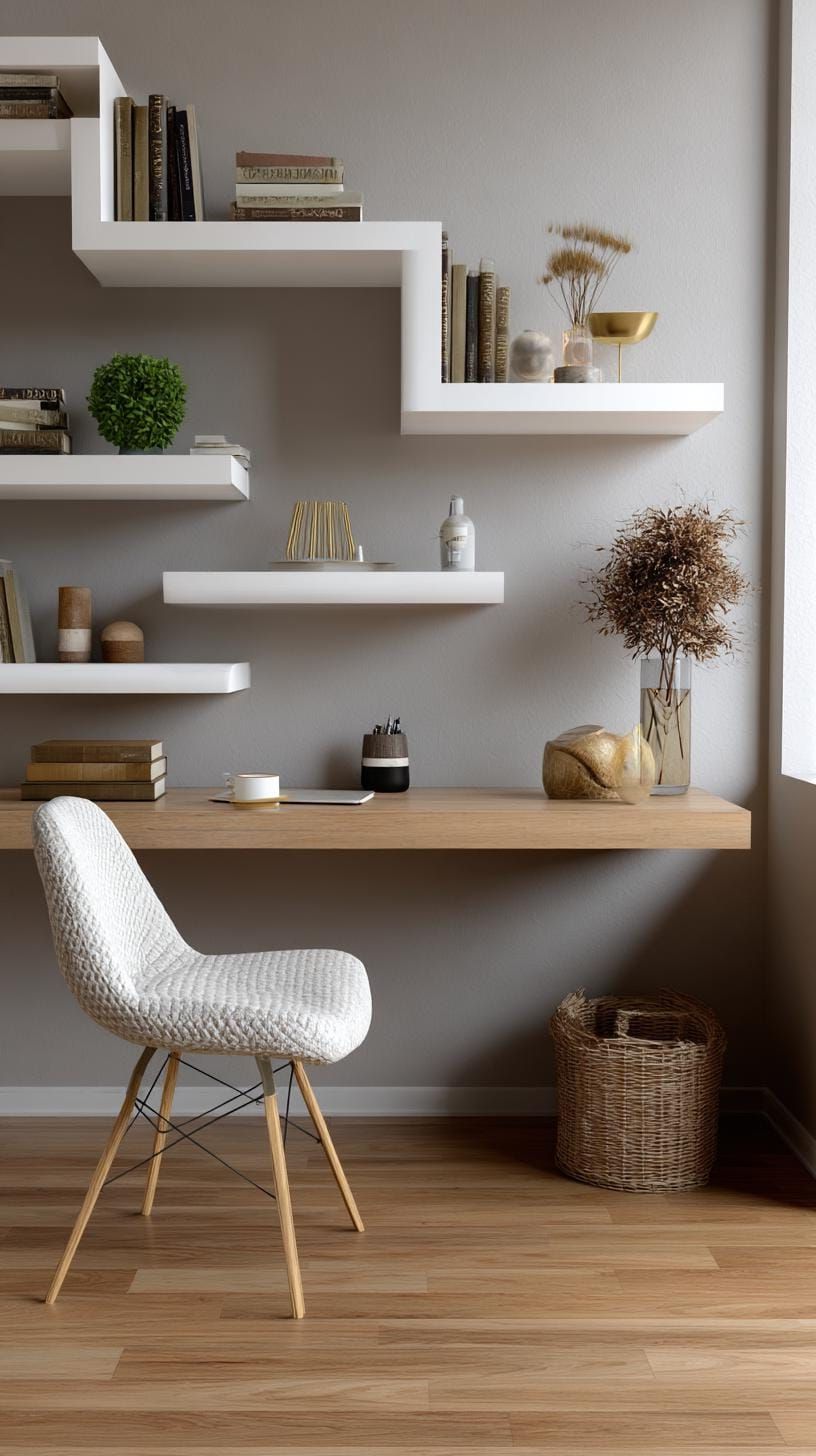 11. Creating a Cozy Space with Floating Corner Shelves - photo 2