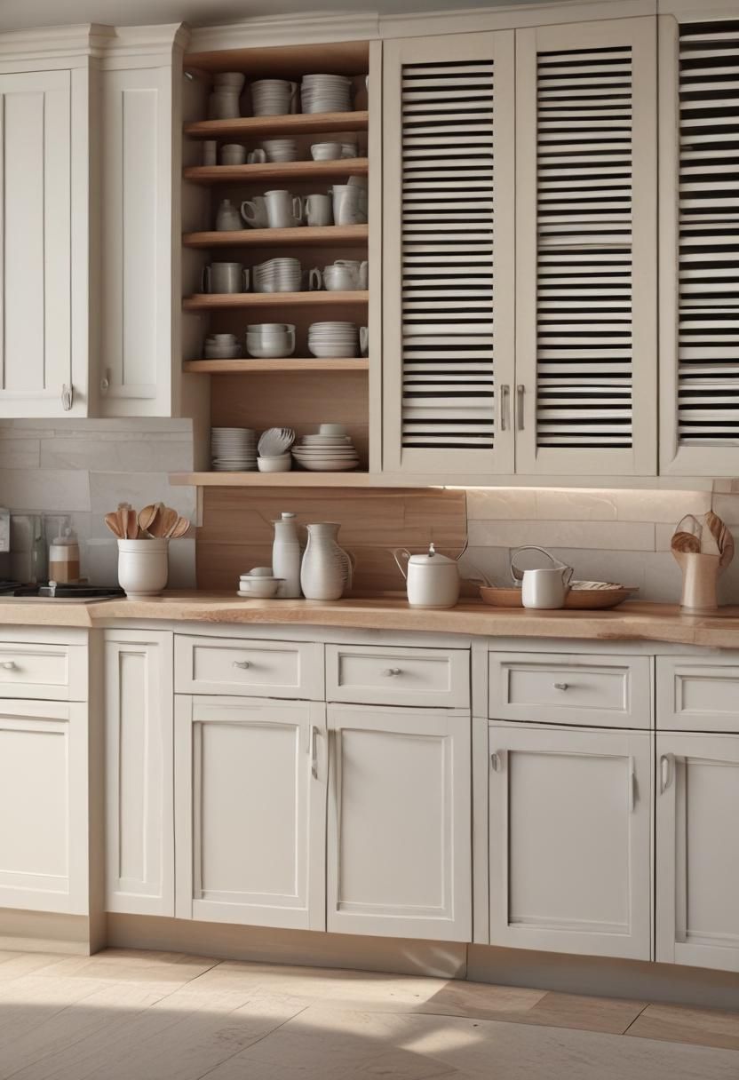 20. Louvered Cabinets for a Coastal Kitchen