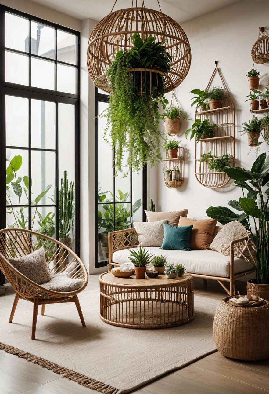 34. Grid-Style Ceiling Plant Hangers - photo 2