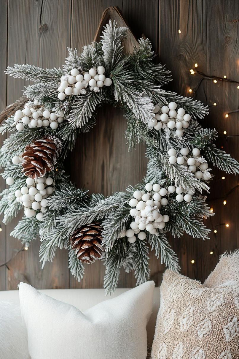 1. Frosted Pine Wreath Details - photo 3
