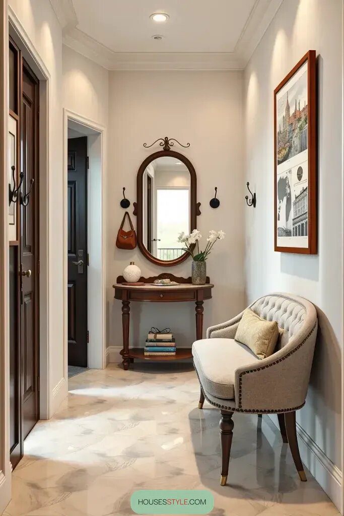 Handpicked Furniture That Transforms a Hallway